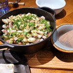 ビストロ ドゥーブルオーンズ - イタリア産栗と旬のカブ、自家製塩漬け豚の『栗ご飯』