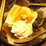やまだや - ごま豆腐と穴子の湯葉蒸し