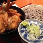 高田屋 - ランチの天丼セットだぜ！