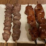 やきとり中山商店 - ハツ、レバー