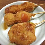 庄や - 串カツ３種（取り分けました）