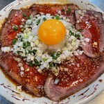 正泰苑 総本店 - レアステーキ（2代目ピリ辛）