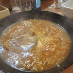 コンプレ - 残ったスープでリゾットにしてもらいました！