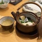 すし処 つどい - 松茸と太刀魚の土瓶蒸し　サイコー！