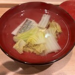 和食 つぼね - 白鯛と白菜のお椀