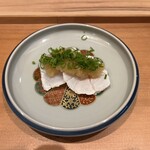 和食 つぼね - クエの湯引き