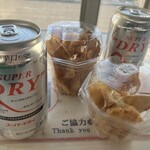 かしわ屋 こばやし - 行き新幹線が遅延するハプニングがありましたが大丈夫❣️新幹線が発車するまで焦らずゆっくりとカンパーイ