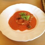 Itarian Kafe Bosuko - 地鶏のローマ風煮込み