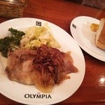 ギリシャ料理&バー OLYMPIA - ポークソテー和風ソース