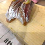 すし専門ストア かど平 - 気がつくと鯵を頼んでる