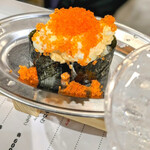 すし専門ストア かど平 - たまごサラダ的な箸休めでパクリ！