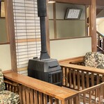 小瀬温泉ホテル - ラウンジのストーブ