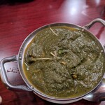 サンティ - サグチキンカレー　カレー大盛り