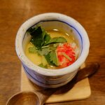 釜めし菜時記 さき亭 - コースの海鮮茶碗蒸し