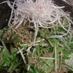 水菜とジャコの梅サラダ＠420円