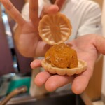 銀座 しのはら - フォアグラ最中