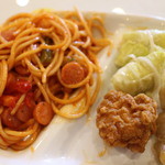 ダイワロイネットホテル - 料理写真:朝食バイキング、ナポリタン、ロールキャベツ、から揚げ