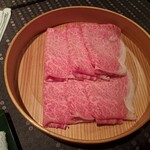 瀬里奈 - 佐賀県産特選牛A5リブロースのしゃぶしゃぶ肉・その2です。