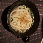 瀬里奈 - しゃぶしゃぶのスープで調理した水沢うどんです。