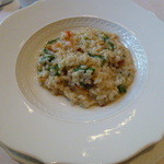 リストランテ スペッキオ - スモークしたメカジキとルーコラのオレンジ風味リゾット