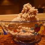 伯雲 - 栗の渋皮煮とほうじ茶アイスクリーム