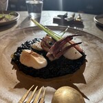 Pizza 4P's - イカスミリゾット