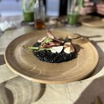 Pizza 4P's - イカスミリゾット