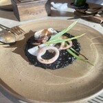 Pizza 4P's - イカスミリゾット