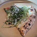 Pizza 4P's - すじ青海苔とおかひじき　あさり