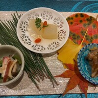 札幌 鮨 よこ田 - 3種盛り合わせ