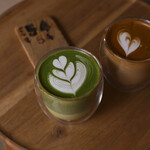 MATCHA&ESPRESSO MIYANO-YU - 抹茶ラテ＠税込680円、フラットホワイト@税込680円