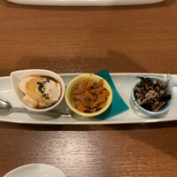 ヒル薬膳粥・ヨル貝料理カイノクチ - お通し