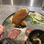 Nose to Tail - 千屋牛の熟成肉の串揚げ