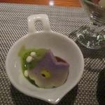 神戸プレジール - やまびここんにゃくの木の芽味噌和え