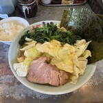 青木家 - キャベラー海苔ほうれん草増し