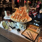 ボールルーム ルーナ XIV有馬離宮 - 茹でズワイ蟹　真鯛姿造り　鰹叩き　間八　アトランチェックサーモン