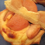 壱弐参 CAFE - りんごザックザックパイの中身はカスタードクリーム