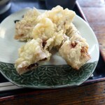 ヨコクラうどん - ゲソ天