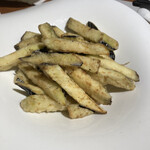 百菜百味 銀座店 - ナスの塩山椒炒め！揚げ方が絶妙！