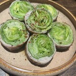 酒呑気 びんご - 豚バラレタス巻き