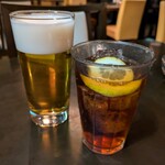 ナポリのかまど - 生ビール＆アイスティー