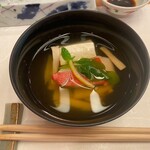 日本料理 桂 - 【椀物】金目鯛　刻み松茸