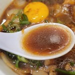 超多加水純手打ち麺 仁しむら - スープ