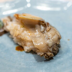 うを徳 - 2024.11 塩釜産黒鮑（肝添え）