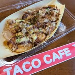TACO CAFE - ソース、マヨ、かつおぶし、青のりがかかります