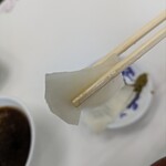 天麩羅処 ひらお - 大根の酢漬物で御口直し