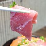 居酒屋 希SAKU - 20241124本マグロサーモン丼・マグロリフト