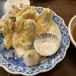 庄や - ハゼと舞茸　天布羅盛り合わせ480円