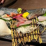 魚富 - 刺身拼盤是五人共享，這是來自日本海的美味魚類拼盤。