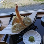 手打ちそば てらっぱだげ - 天ぷら